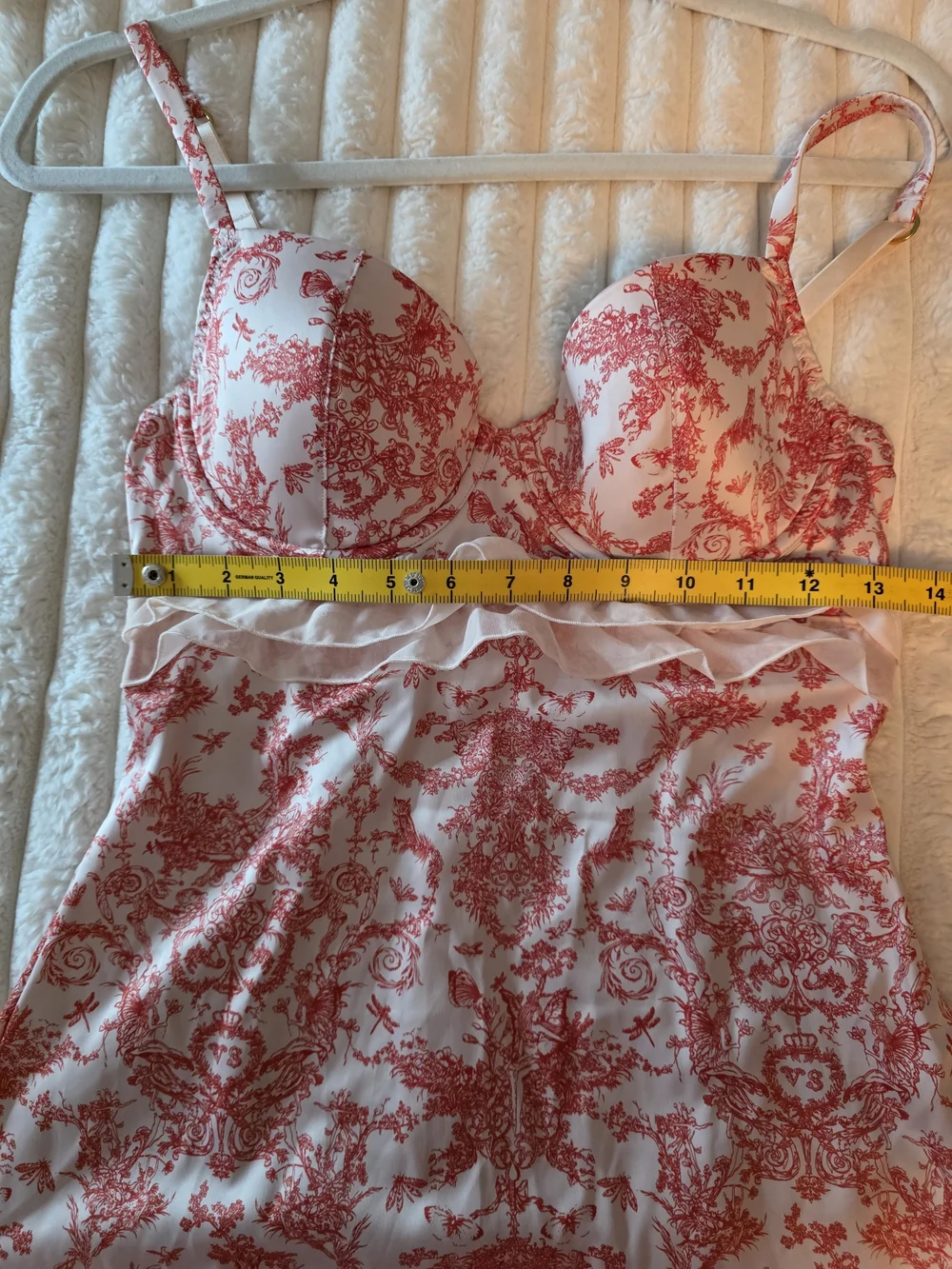 Vintage Victoria's Secret Fairy Toile Garter Bustier Corset NWOT 36C